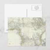 Afrika Atlas-kaart Briefkaart (Voorkant / Achterkant)