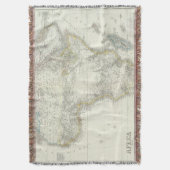 Afrika Atlas-kaart Deken (Voorkant Verticaal)