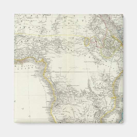 Afrika Atlas-kaart Magneet (Voorkant)