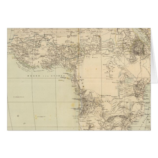 Afrika Atlas kaart met koloniën (Voorkant Horizontaal)