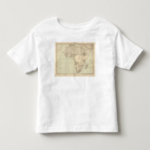 Afrika Atlas-kaart met kolonies Kinder Shirts