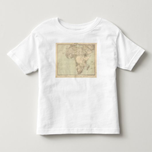Afrika Atlas-kaart met kolonies Kinder Shirts (Voorkant)
