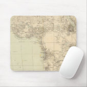 Afrika Atlas-kaart met kolonies Muismat (Met muis)