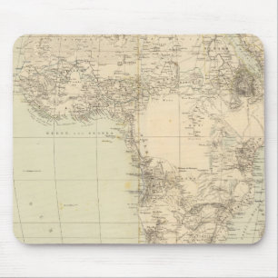 Afrika Atlas-kaart met kolonies Muismat