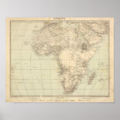 Afrika Atlas-kaart met kolonies Poster (Voorkant)