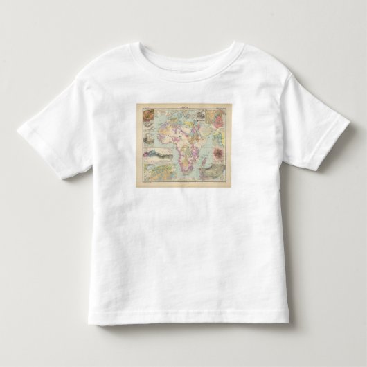 Afrika - Atlas-kaart van Afrika Kinder Shirts (Voorkant)