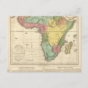 Afrika Atlas Map 2 Briefkaart