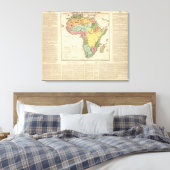 Afrika Atlas Map 2 Canvas Afdruk (Insitu (Slaapkamer))