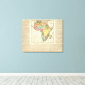 Afrika Atlas Map 2 Canvas Afdruk (Insitu (Houten vloer))