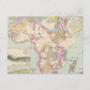 Afrika - Atlas Map of Africa Briefkaart