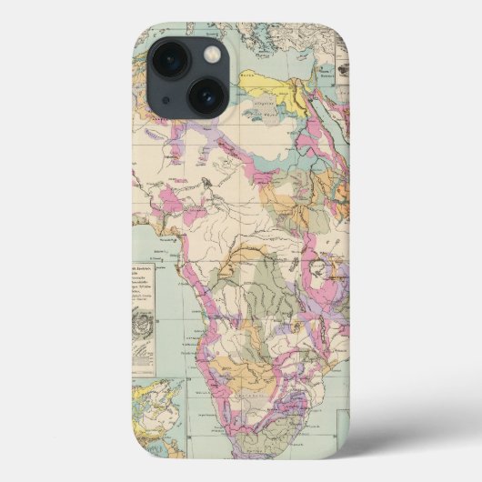 Afrika - Atlas Map of Africa Case-Mate iPhone Case (Achterkant)