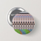 Afrika Azië traditioneel patroon Ronde Button 5,7 Cm (Voorkant /achterkant)