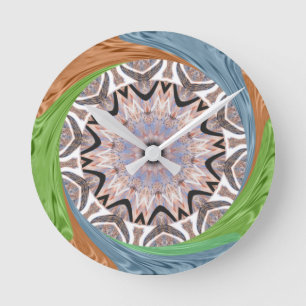 Afrika-Azië - traditioneel patroon Ronde Klok