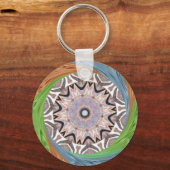 Afrika-Azië - traditioneel patroon Sleutelhanger (Voorkant)