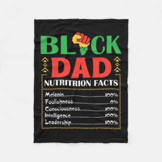 Afrika Black Dad Voedingsfeiten Melanine Bewust Fleece Deken