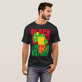 Afrika Black History American History USA African T-shirt (Voorkant volledig)