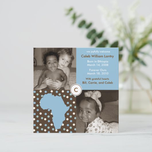 Afrika Blok: Blue Polkas Aankondiging (Staand voorkant)