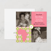 Afrika Blok: Roze Flora Aankondiging (Voorkant / Achterkant)