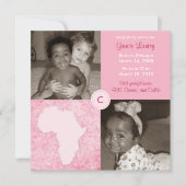 Afrika Blok: Zacht roze Aankondiging (Voorkant)