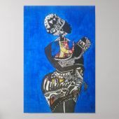 afrika blue poster (Voorkant)