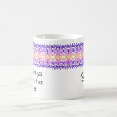 Afrika Border Gold Paarse Gepersonaliseerde Mok (Center)