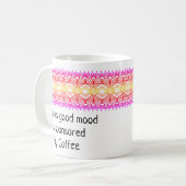 Afrika Border Goud Rood Roze Gepersonaliseerde Mok (Voorkant links)