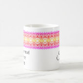 Afrika Border Goud Rood Roze Gepersonaliseerde Mok (Center)