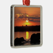 Afrika, Botswana, Chobe National Park, Herd Metalen Ornament (Rechts)