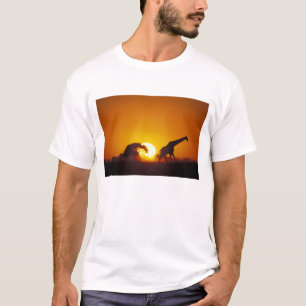 Afrika, Botswana, Nationaal park Chobe, Giraffe 2 T-shirt
