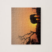 Afrika, Botswana, Nationaal park Chobe, Zonsonderg Legpuzzel (Verticaal)