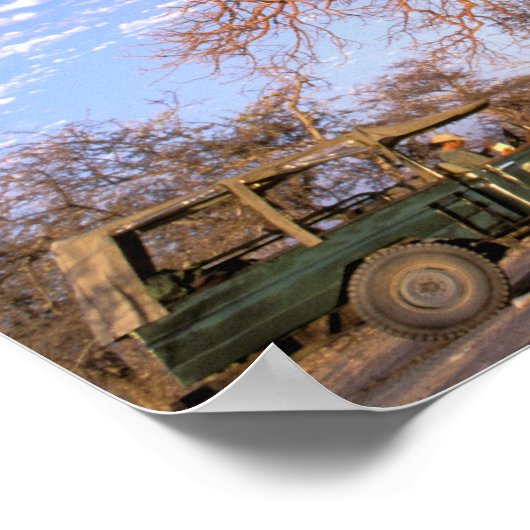 Afrika, Botswana, Okavango Delta. Baobab Poster (Hoek)