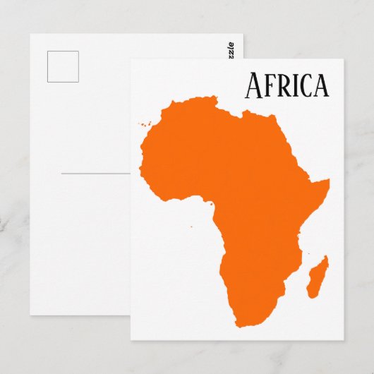 Afrika Briefkaart (Voorkant / Achterkant)