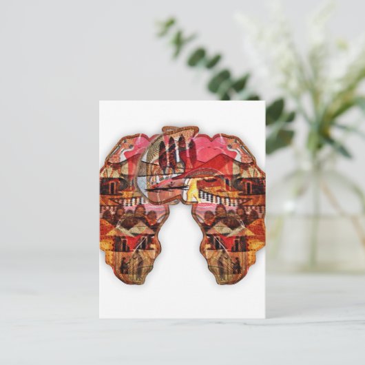 Afrika Briefkaart (Staand voorkant)