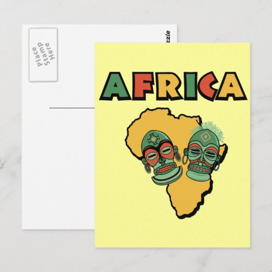 Afrika Briefkaart (Voorkant / Achterkant)