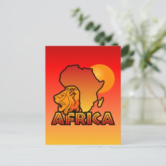 Afrika briefkaart (Staand voorkant)