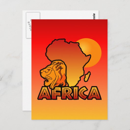 Afrika briefkaart (Voorkant / Achterkant)