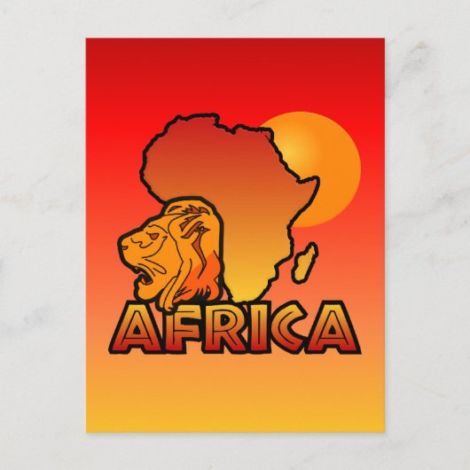 Afrika briefkaart (Voorkant)