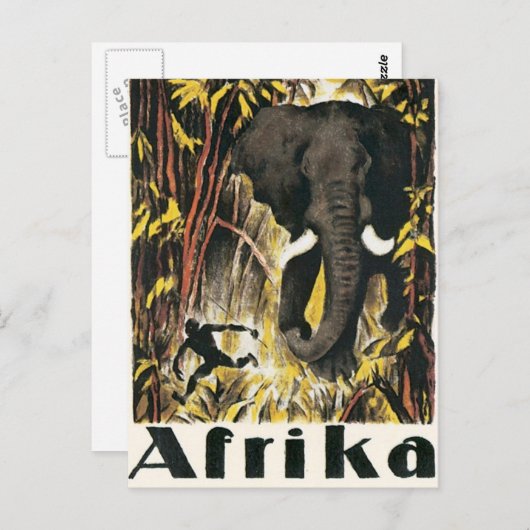 Afrika Briefkaart (Voorkant / Achterkant)