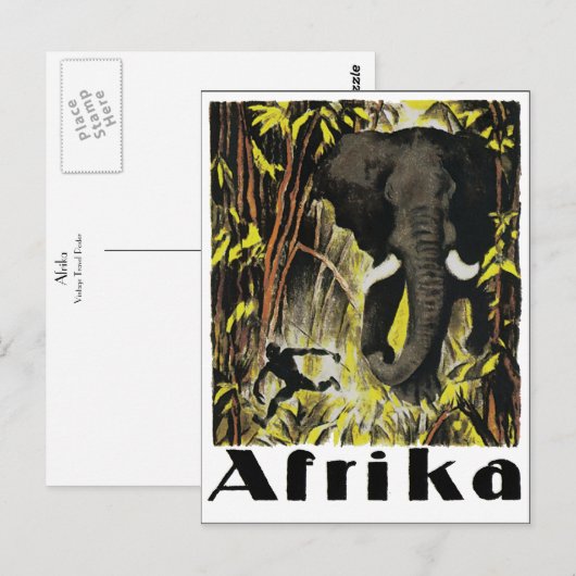 Afrika Briefkaart (Voorkant / Achterkant)