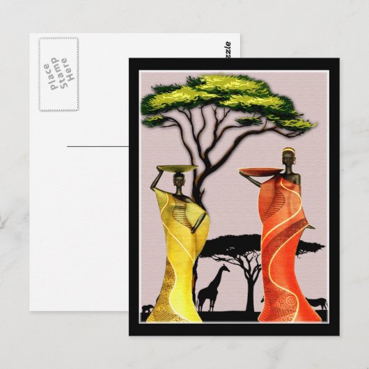 Afrika Briefkaart (Voorkant / Achterkant)