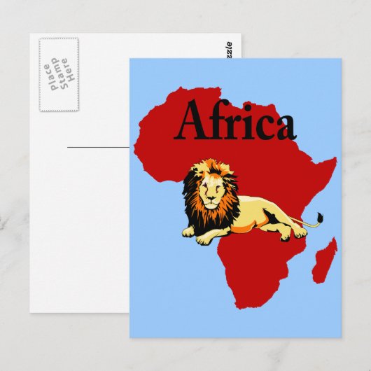 Afrika Briefkaart (Voorkant / Achterkant)