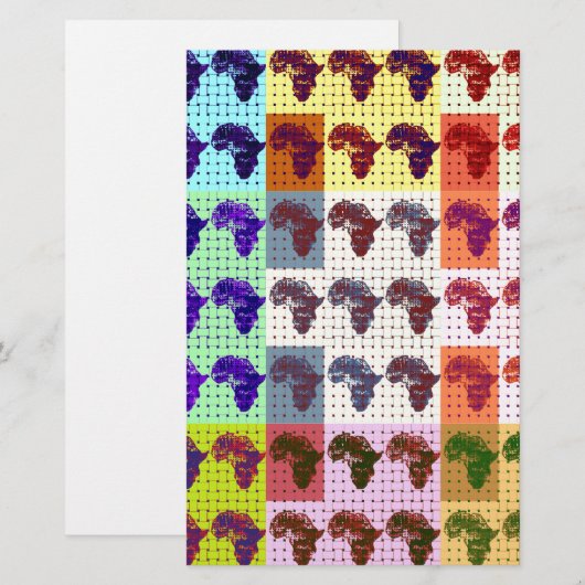 Afrika Briefpapier (Voorkant / Achterkant)