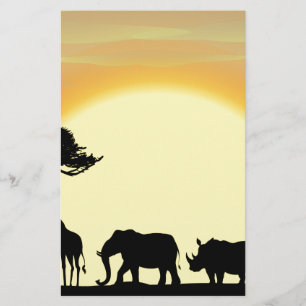 Afrika Briefpapier