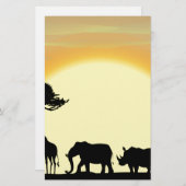 Afrika Briefpapier (Voorkant / Achterkant)