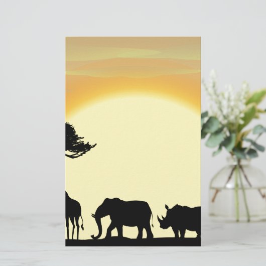 Afrika Briefpapier (Staand voorkant)