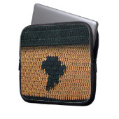 Afrika Bruin Artisan Haakprint Elektronica Tas (Voorkant Links)