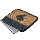 Afrika Bruin Artisan Haakprint Elektronica Tas (Voorkant onderkant)