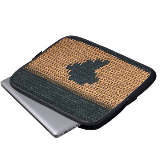 Afrika Bruin Artisan Haakprint Elektronica Tas (Voorkant onderkant)