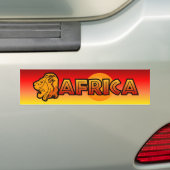 Afrika Bumpersticker (Op auto)