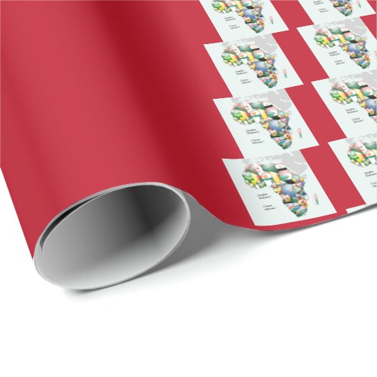 Afrika Cadeaupapier (Rol Hoek)